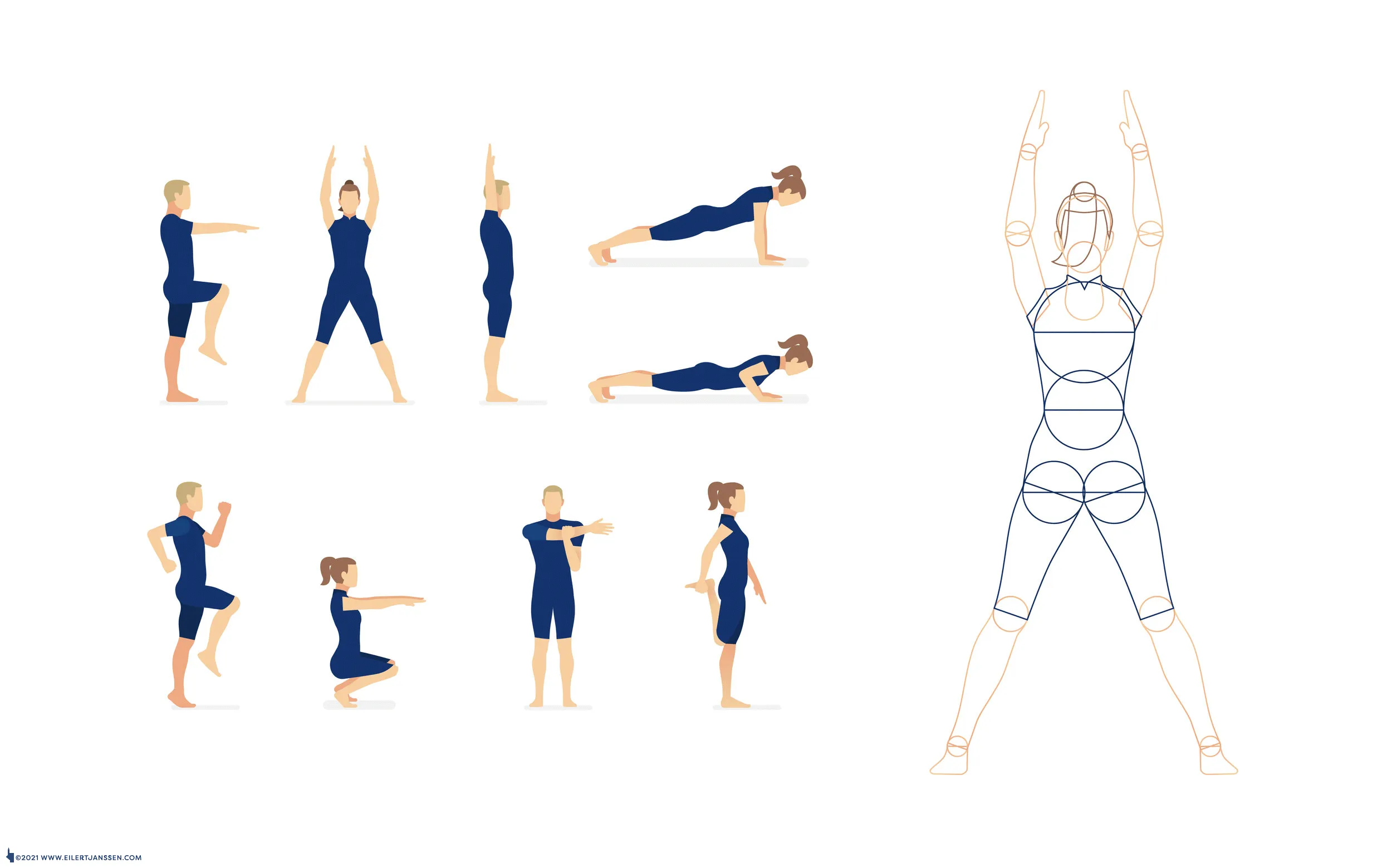 Illustration Workout Characters and Rig
