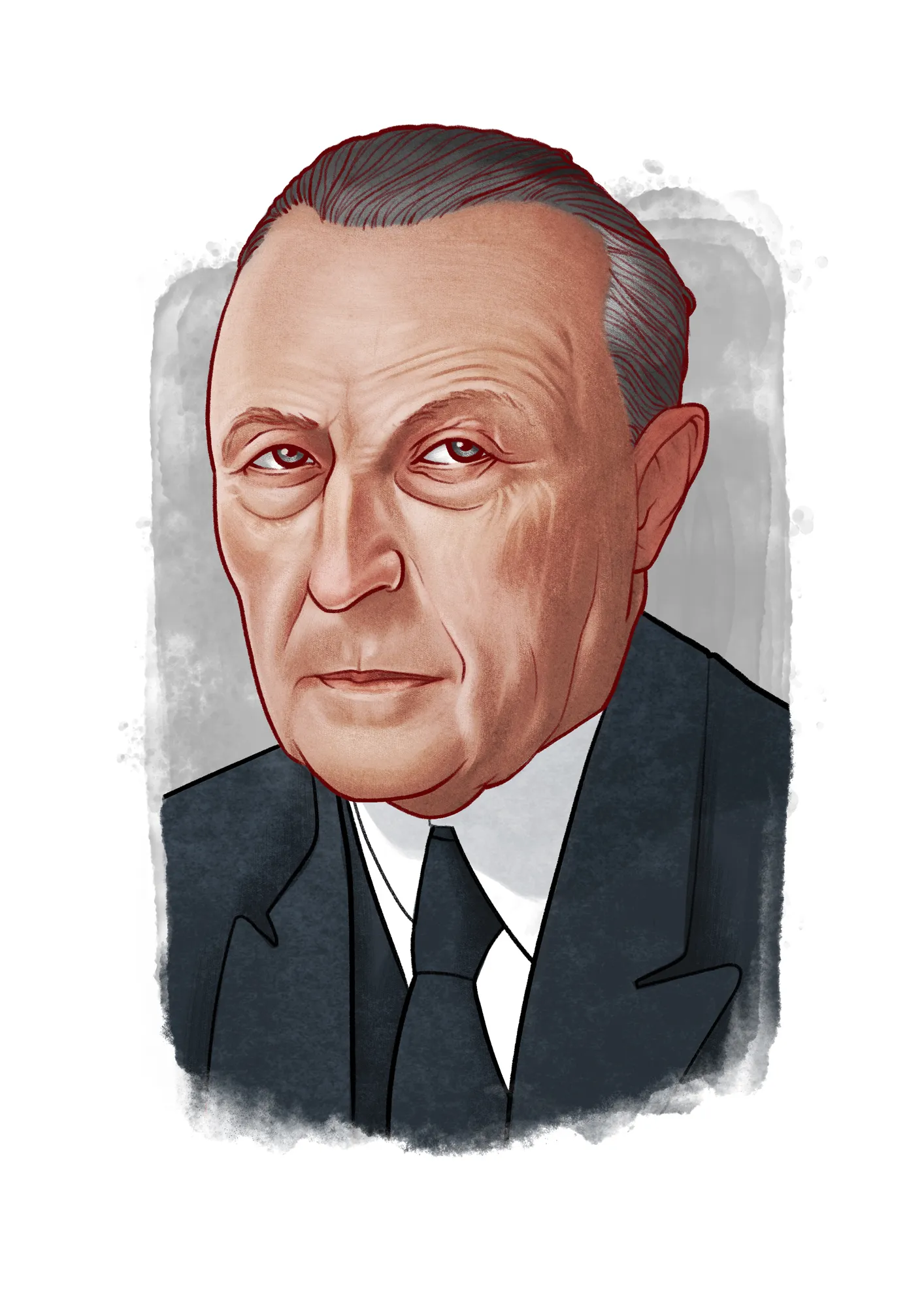&gt; KONRAD ADENAUER &lt; 1949-1963